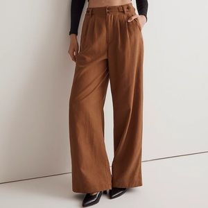 Madewell The Harlow Wide-Leg Pant Acorn Brown NG521